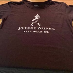 Johnny Walker, ladies black T-shirt, size large